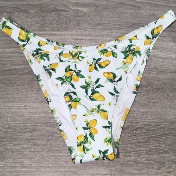VICTORIA'S SECRET LEMON PRINT‎ BIKINI SWIM BOTTOM NWT - Picture 4 of 7